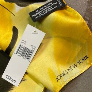 NWT Jones New York 100% silk scarf